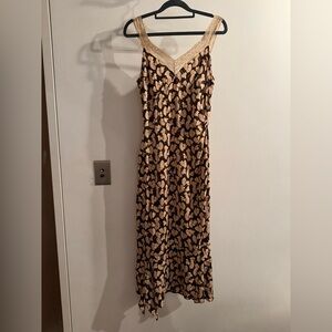DVF Y2K Fan Print Dress